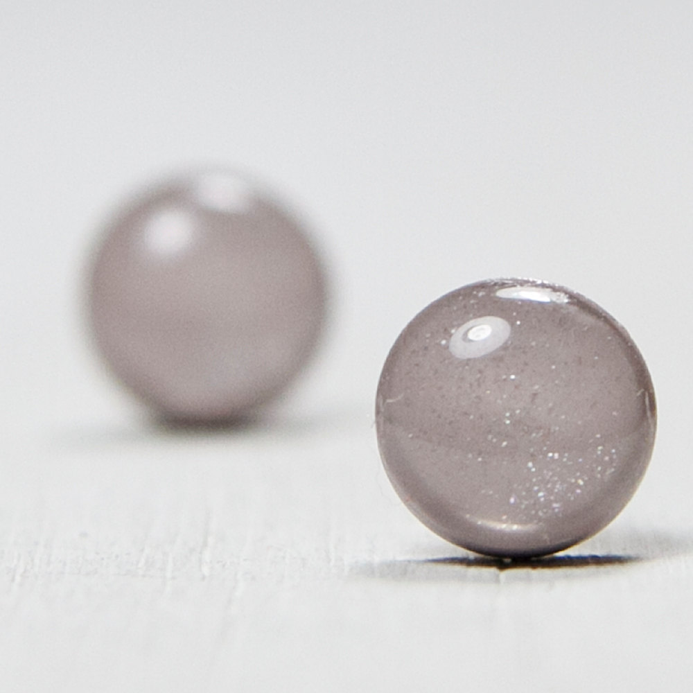 Gray Sparkle Stud Earrings - Post Earrings - Polymer Clay Studs - Fashion Jewelry