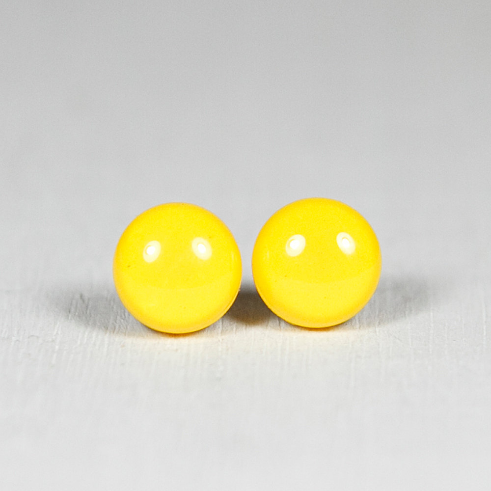 Lemon Stud Earrings Yellow Small Post Polymer Clay And Lemon Stud Earrings Yellow Small Post Polymer Clay And Resin Jewelry